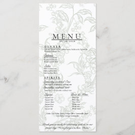 Lelietje-van-dalen trouwmenu menu