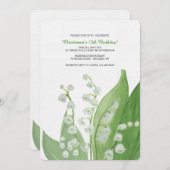 Lelietje-van-dalen uitnodiging (Voorkant / Achterkant)