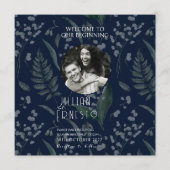 Lelietje-van-dalen varens  || Donkerblauw fotoprog Programmakaart (Voorkant)