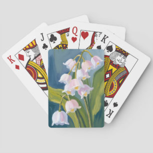 Lelietje-van-dalen   Waterverfschildering bloem Pokerkaarten