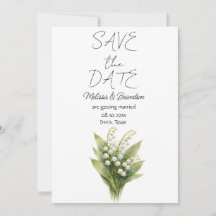 Lelietje-van-dalen Wit Bloemendesign Lente Bruilof Kaart