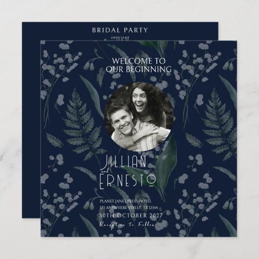 Lelietje van de Dalvarens || Donkerblauw fotoprogr Programmakaart (Voorkant / Achterkant)