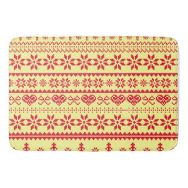 Lelijk Abstract kerstpatroon Badmat