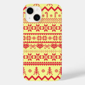 Lelijk Abstract kerstpatroon Case-Mate iPhone Case (Achterkant)