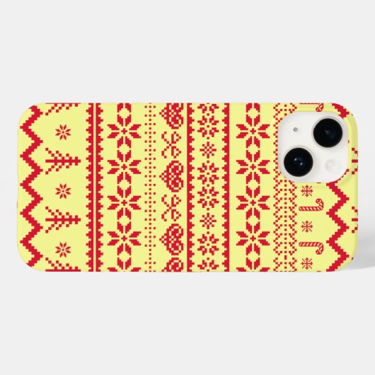 Lelijk Abstract kerstpatroon Case-Mate iPhone Case (Achterkant (horizontaal))