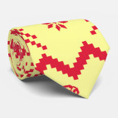 Lelijk Abstract kerstpatroon Stropdas (Opgerold)