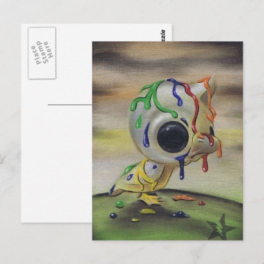 lelijk briefkaart van eenden (Voorkant / Achterkant)