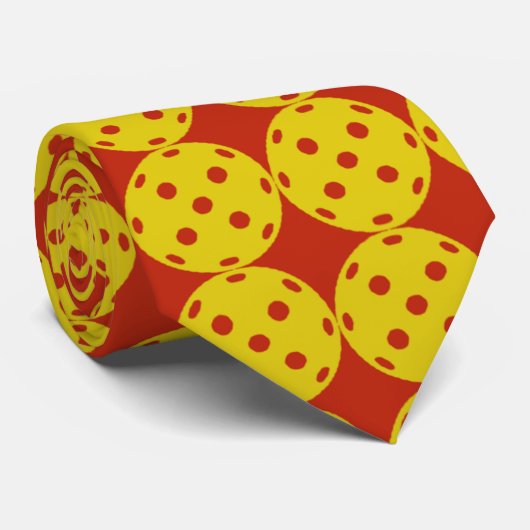 Lelijk Christmas Pickleball Stropdas - Custom Patt (Opgerold)