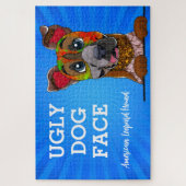 Lelijk gezicht van de Amerikaanse Leopard Hound 10 Legpuzzel (Verticaal)