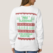 Lelijk, grappig, kerst vrouwen sweatshirt - vakant (Achterkant)