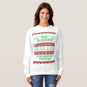 Lelijk, grappig, kerst vrouwen sweatshirt - vakant (Voorkant volledig)