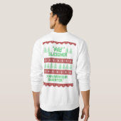 Lelijk ,grappig kerstsweatshirt- vakantie trui (Achterkant volledig)