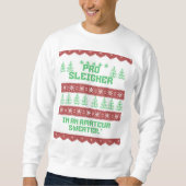 Lelijk ,grappig kerstsweatshirt- vakantie trui (Voorkant)