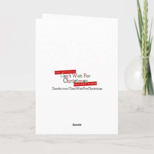 Lelijk is de nieuwe zwarte kersttrui Kaart (Achterkant)