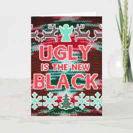 Lelijk is de nieuwe zwarte kersttrui Kaart