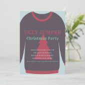 Lelijk Jumper Kerstfeest Kaart (Staand voorkant)