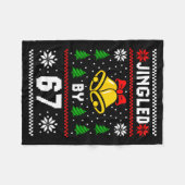 Lelijk Kerst 67 Meme-ontwerp Leuke Zes Zeven Hand Fleece Deken (Voorkant (Horizontaal))
