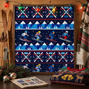 Lelijk Kerst Skihulpje Vakantie Poster