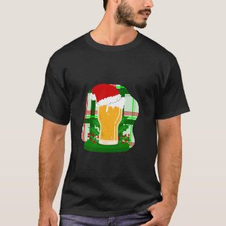 Lelijk Kerstbier Kerstman Holly Plaid Grappig T-shirt