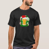 Lelijk Kerstbier Kerstman Holly Plaid Grappig T-shirt (Voorkant)