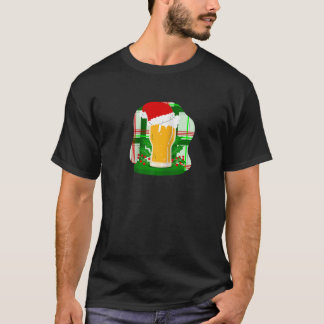 Lelijk Kerstbier Kerstman Holly Plaid Grappig T-shirt