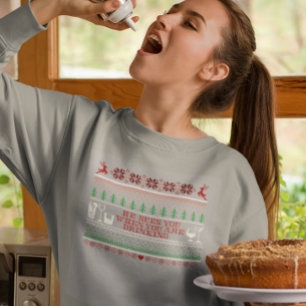 Lelijk kerstdrinkcocktail grappige trui