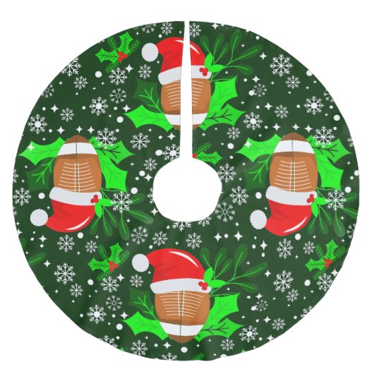 Lelijk Kerstfeest football Sport Santa Xmas Holly Kerstboom Rok (Voorkant)