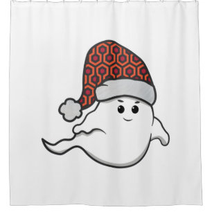 lelijk kerstfeest spooky hotel tapijt douchegordijn