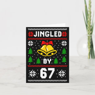 Lelijk Kerstmis 67 Meme-ontwerp Funny Six Seven Ha Kaart