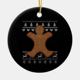 Lelijk Kerstmis - Peperkoek Keramisch Ornament