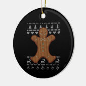 Lelijk Kerstmis - Peperkoek Keramisch Ornament (Links)