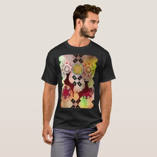 Lelijk kerstrendierontwerp t-shirt (Voorkant volledig)