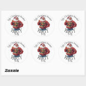 Lelijk Kersttrui Feestje Ronde Sticker (Vel)