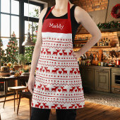 Lelijk Kersttrui Hert Monogram Schort