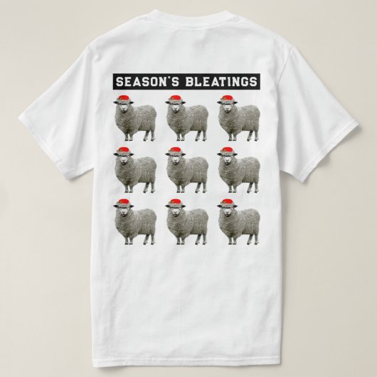 Lelijk Kersttrui-idee T-shirt (Design achterkant)