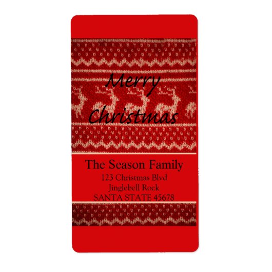 Lelijk Kersttrui met Merry X-Mas Etiket (Voorkant)