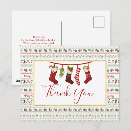 Lelijk Kersttrui Patroon Briefkaart (Voorkant / Achterkant)