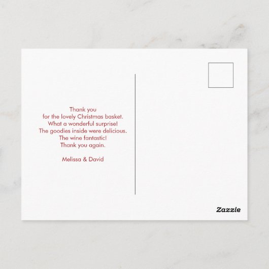 Lelijk Kersttrui Patroon Briefkaart (Achterkant)