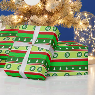 Lelijk Kersttrui Patroon Inpakpapier