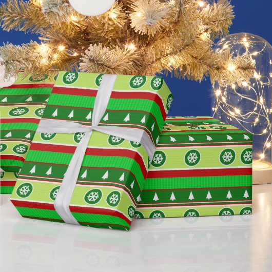 Lelijk Kersttrui Patroon Inpakpapier (Feestdagen)