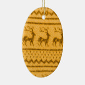 Lelijk kersttrui patroon keramisch ornament (Rechts)