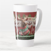 Lelijk Kersttrui Rendier. Wijn deze kant Latte Mok (Rechterhoek)