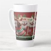 Lelijk Kersttrui Rendier. Wijn deze kant Latte Mok (Linkerhoek)