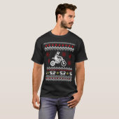 Lelijk Kersttrui voor Biker T-shirt (Voorkant volledig)