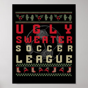 Lelijk Kerstvoetbal – Grappig Lelijk Truitje Poster