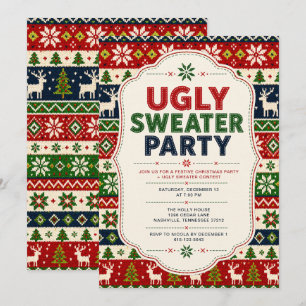 Lelijk T-shirt Kerstfeest Kaart