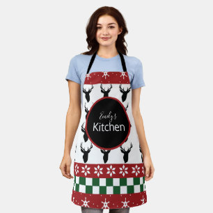 Lelijk T-shirt Kerstmis Lelijke Trui Fair Isle Schort