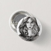 Lelijk tot op het Bot Knoppen Ronde Button 3,2 Cm (Voorkant /achterkant)