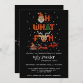 Lelijk Trui Kerstvakantie Feest B O Wat Leuk Kaart (Voorkant / Achterkant)