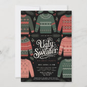 Lelijk Trui Kerstvakantie Feestje Kaart (Voorkant)
